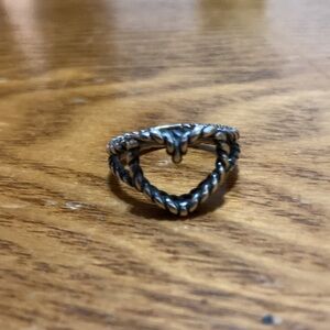 James Avery Silver Heart Ring (size 6)